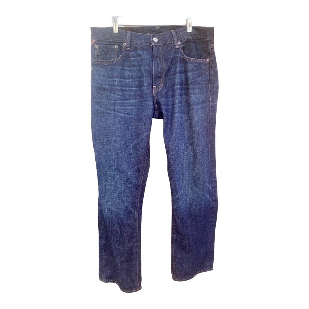 Denim & Supply Ralph Lauren Straight Jeans Men’s Size 34x30 Blue Distressed EUC